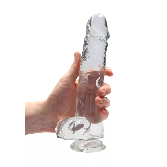 RealRock - dildo realist transparent - 22 cm