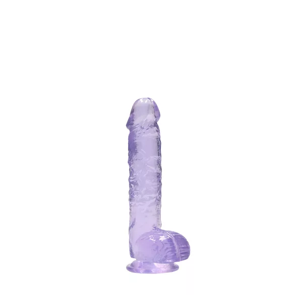 RealRock - dildo realist transparent - lila - 15 cm