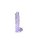 RealRock - dildo realist transparent - lila - 15 cm