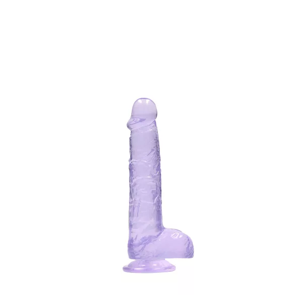 RealRock - dildo realist transparent - lila - 15 cm