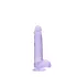 RealRock - dildo realist transparent - lila - 15 cm
