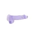RealRock - dildo realist transparent - lila - 15 cm