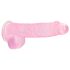REALROCK - dildo realist transparent - roz (15cm)