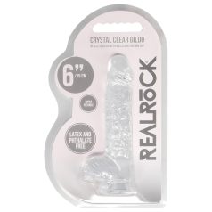 REALROCK - dildă realistă transparentă - 15cm