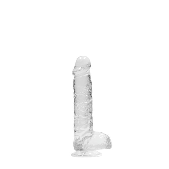 RealRock - dildo realist transparent - gel siliconic - 15 cm