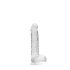 RealRock - dildo realist transparent - gel siliconic - 15 cm