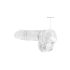 RealRock - dildo realist transparent - gel siliconic - 15 cm