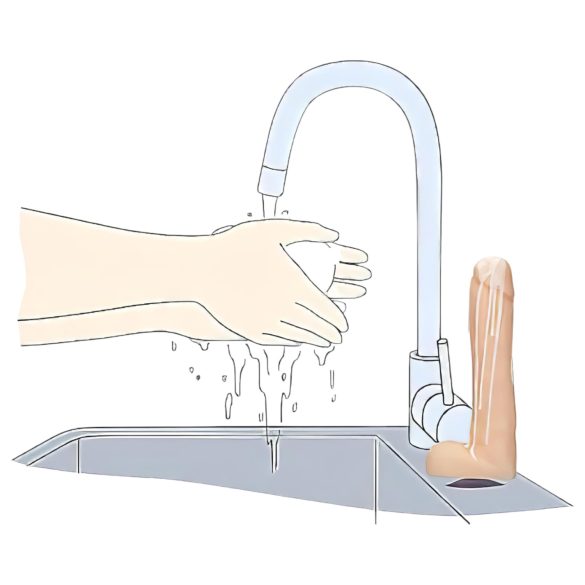 Dicky Cum - săpun în formă de penis cu testicule - natur (250g)