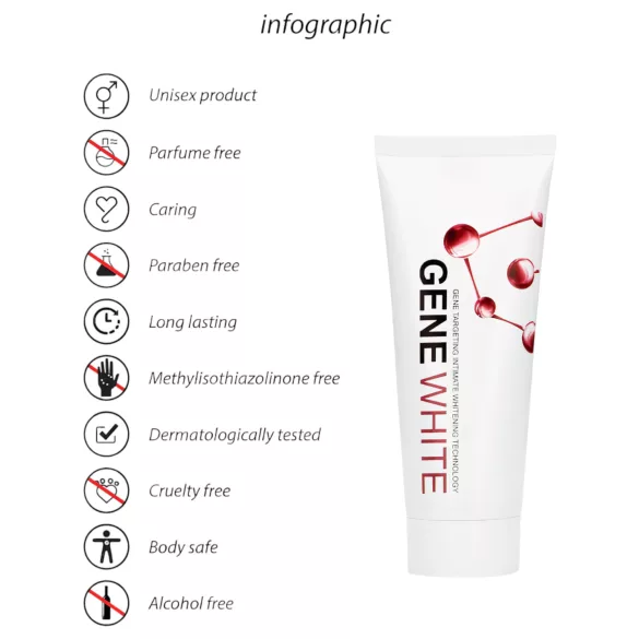 Pharmquests Gene White - cremă iluminatoare piele - 100ml