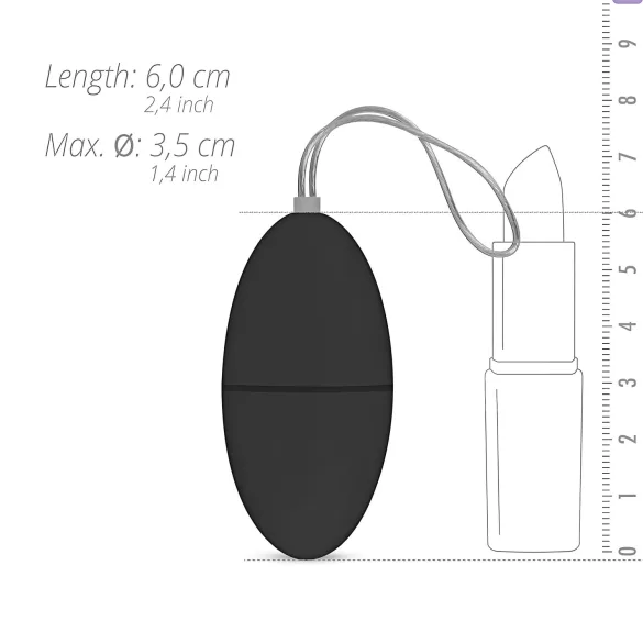 Easytoys - Ou vibrator wireless 7 viteze - negru