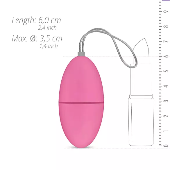 Easytoys - Ou vibrator cu telecomandă 7 mode - roz