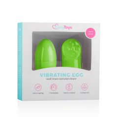 Easytoys - Ou vibrant cu 7 ritmuri și telecomandă (verde)