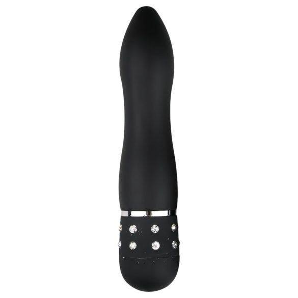 Easytoys Diamond Curved - mini vibrator știft (negru)