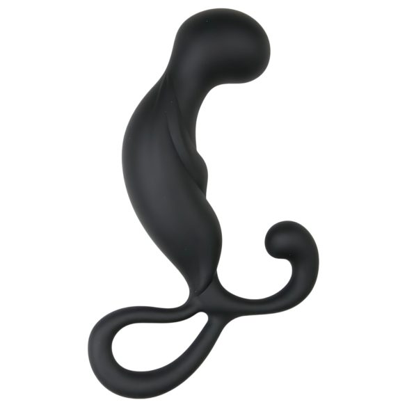 EasyToys - vibrator prostată - stimulare punctuală - silicon negru
