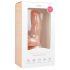 Easytoys - dildo cu ventuză și testicule (15cm) - natural