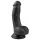Easytoys - dildo cu ventuză și testicule - 15cm - negru