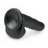 Easytoys - dildo cu ventuză și testicule - 22,5 cm - negru