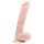 Easytoys - dildo mare cu ventuză și testicule (26,5 cm) - natural