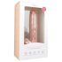 Easytoys - dildo mare cu ventuză și testicule (26,5 cm) - natural