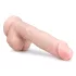 Easytoys - dildo mare cu ventuză și testicule - 26,5 cm - culoare naturală