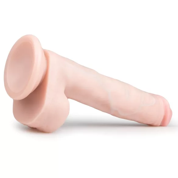 Easytoys - dildo mare cu ventuză și testicule - 26,5 cm - culoare naturală