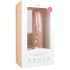 Easytoys - dildo mare cu scrot, ventuză (29,5cm) - natural