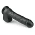 Easytoys - dildo mare cu testicule și ventuză - 29,5 cm - negru