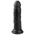Easytoys - dildo realist cu ventuză - negru 15,5cm