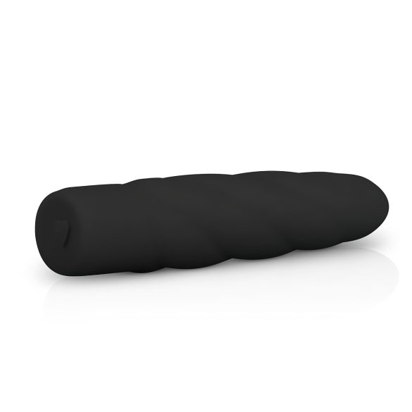 Easytoys Power Vibe - vibrator tip baghetă răsucită - silicon negru