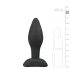 Easytoys - plug anal din silicon - mic (negru)