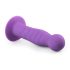Easytoys - dildo ondulat cu ventuză (mov)