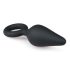 Easytoys Pointy Plug - dop anal cu inel - mediu (negru)