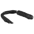 Easytoys - Flogger și dildo din silicon 2 în 1 - negru