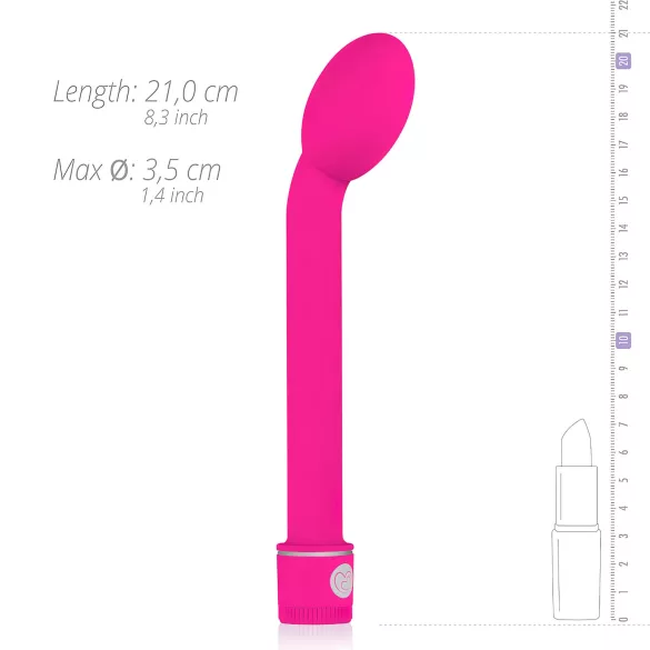 Easytoys - Vibrator punctul G subțire - silicon roz