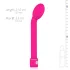 Easytoys - Vibrator punctul G subțire - silicon roz