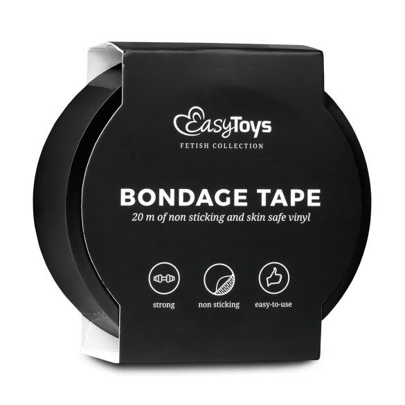 Easytoys - bandă bondage - negru 20m