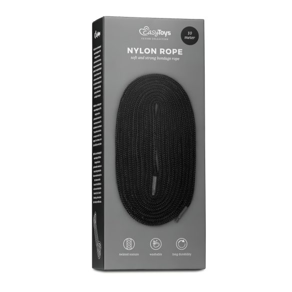 Easytoys - Funie bondage - rezistentă 10m - negru