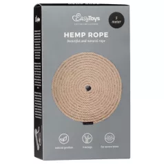   Easytoys Hemp Rope - funie de bondage din cânepă (5 m, natur)