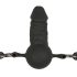 Easytoys - ham de gură cu dildo interior - silicon negru