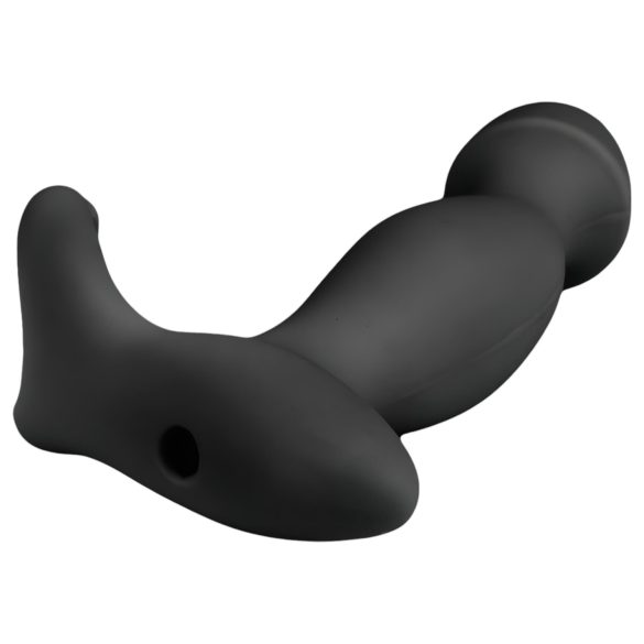 Easytoys - vibrator prostatean - stimulare intensă - silicon negru