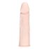 Flesh - prelungitor penis din silicon - 18cm - culoare naturală