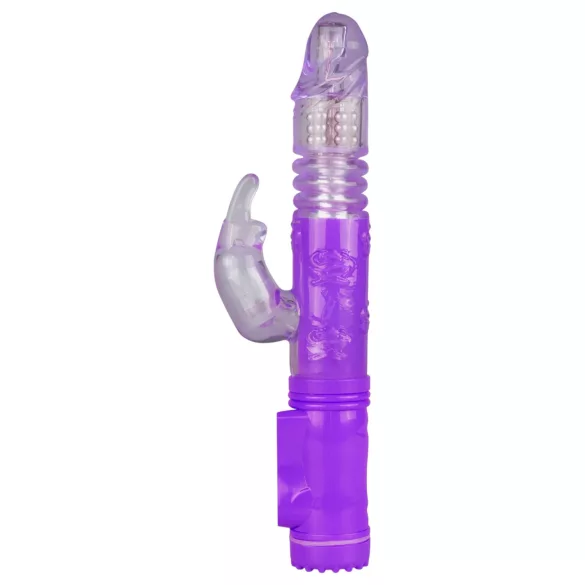 Easytoys - vibrator rotativ și penetrant tip iepuraș - mov