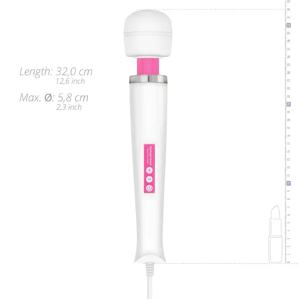 MyMagicWand - vibrator masaj puternic - alb-roz