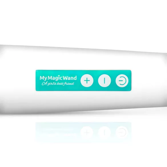 MyMagicWand - vibrator masaj puternic - alb-turcoaz