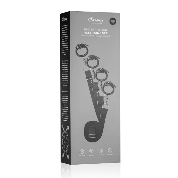 Easytoys - set de imobilizare pentru pat - negru