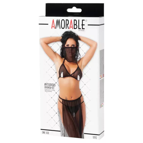 Amorable - costum de dans oriental (negru) - S-L