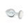 Rimba XS - plug anal metalic cu pietre transparente (argintiu)