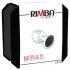 Rimba XS - plug anal metalic, cu pietre negre (argintiu)