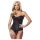 Amorable - Corset și tanga cu model imprimat (negru) - M