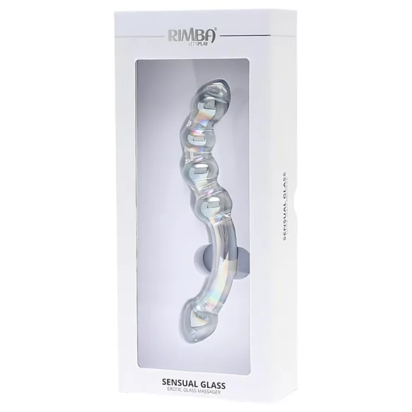 Rimba Xena - dildo dublu din sticlă - transparent